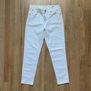 Levi’s High Rise White Cropped Jeans